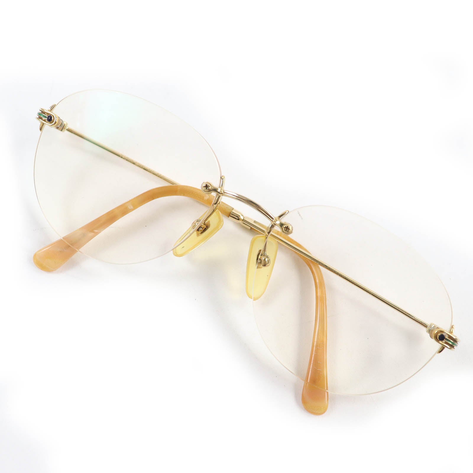 PARIS MIKI 18K Sapphire Rimless Glasses