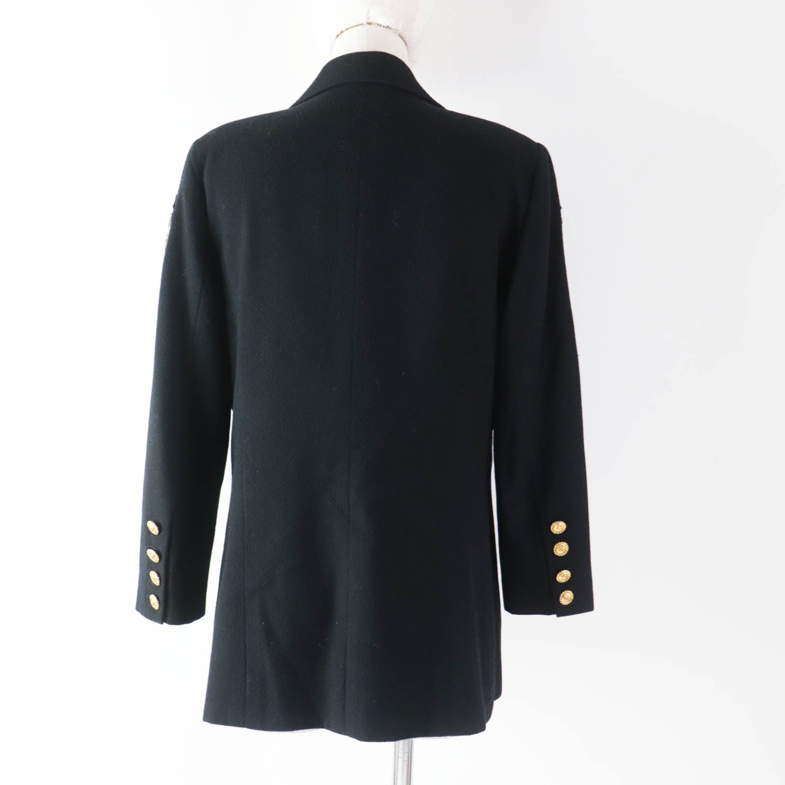 Chanel Vintage COCO Mark Gold Button Jacket