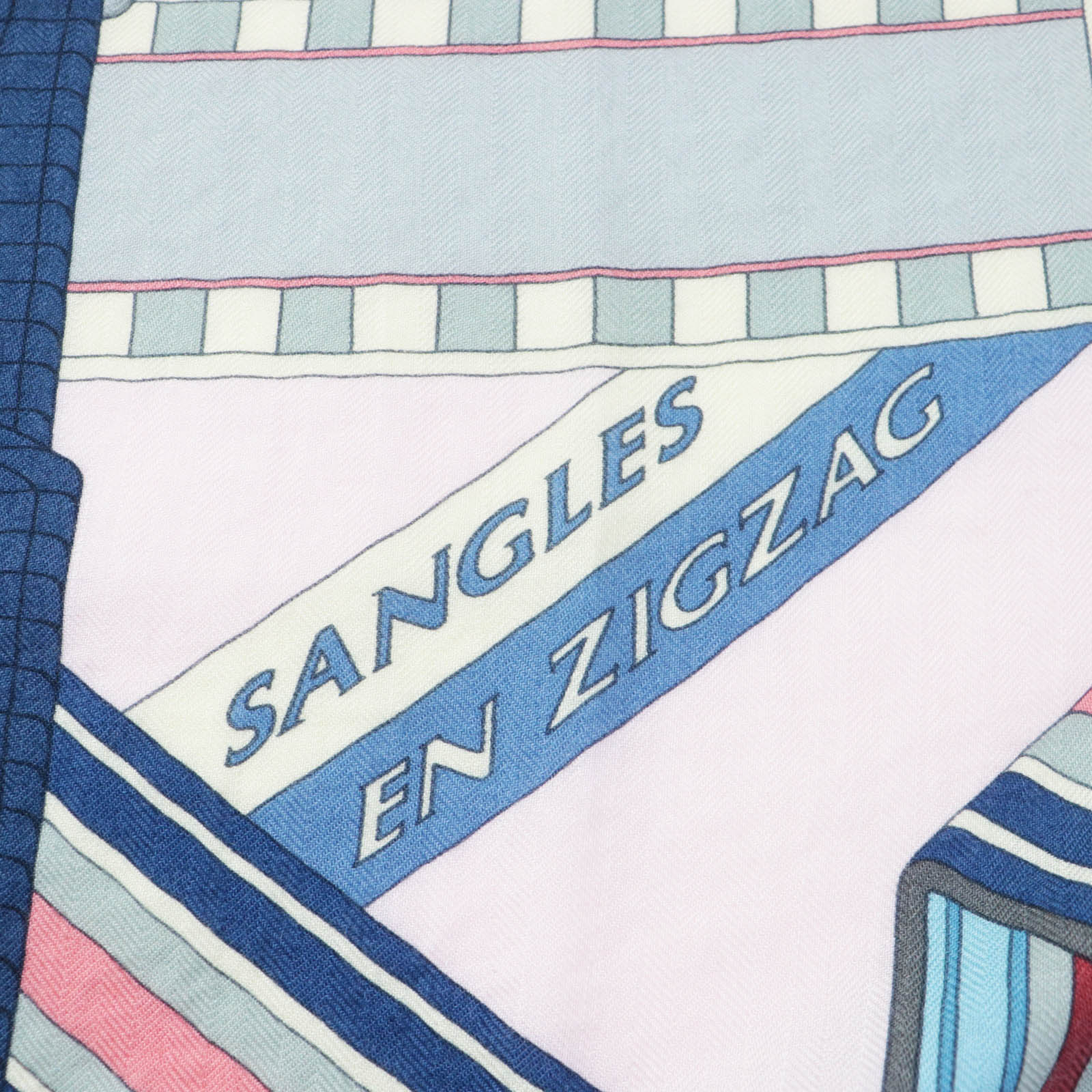 Hermes SANGLES EN ZIGZAG Carre 140 Scarf