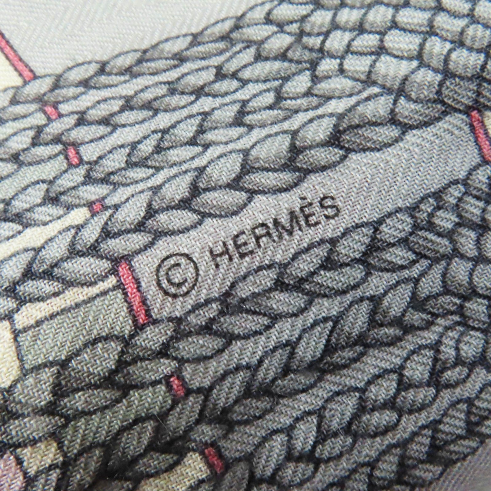 Hermes SANGLES EN ZIGZAG Carre 140 Scarf