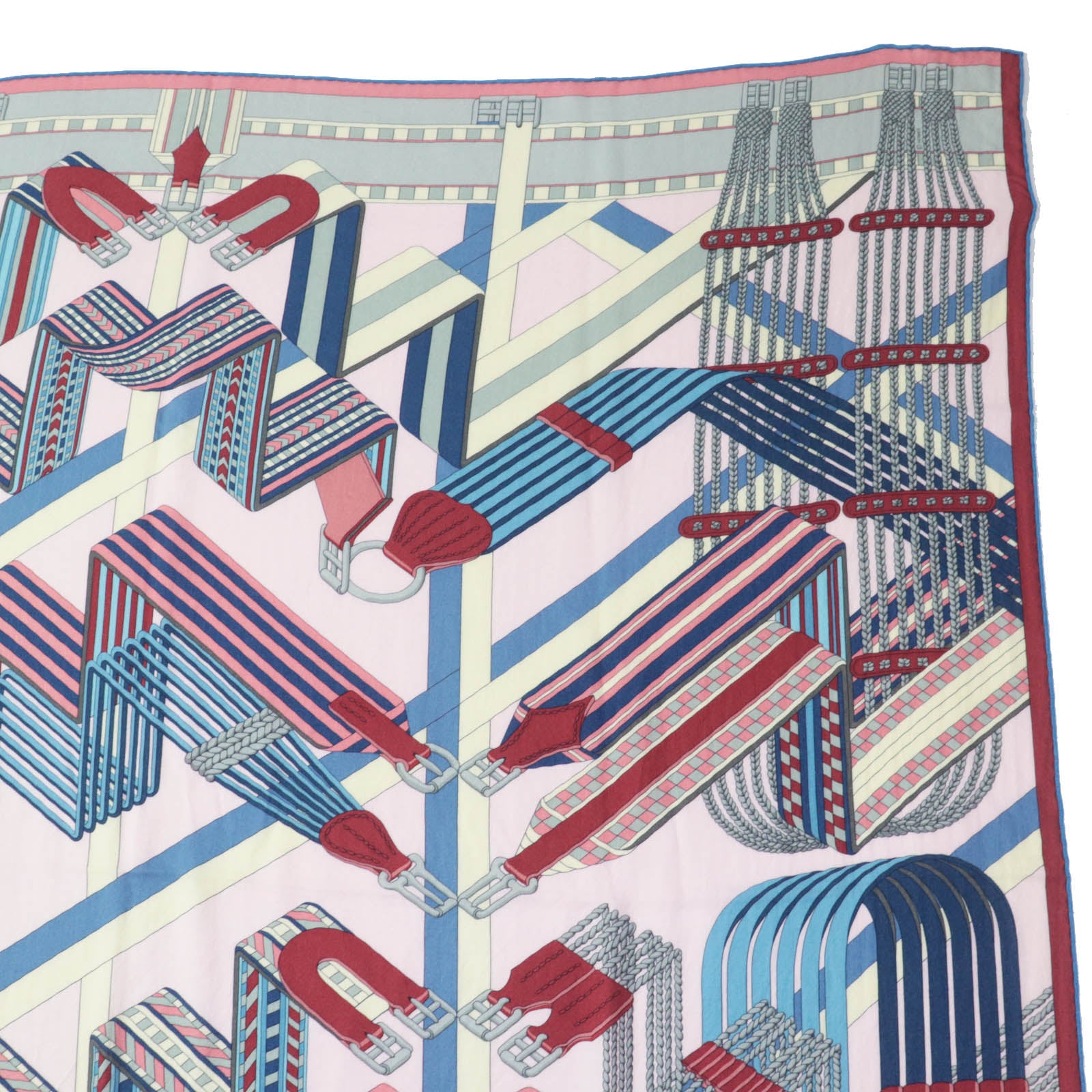 Hermes SANGLES EN ZIGZAG Carre 140 Scarf