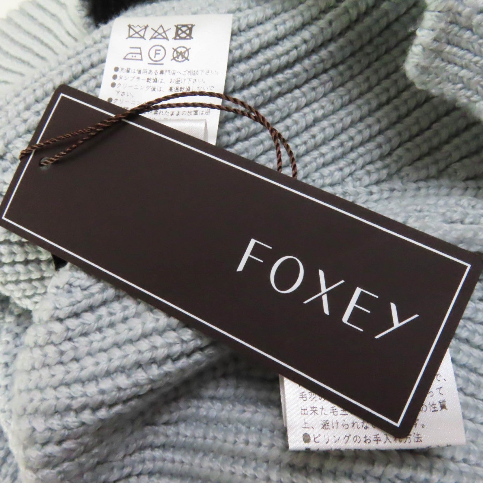 FOXEY SOUFFLE Knit Sweater Ice Blue Women