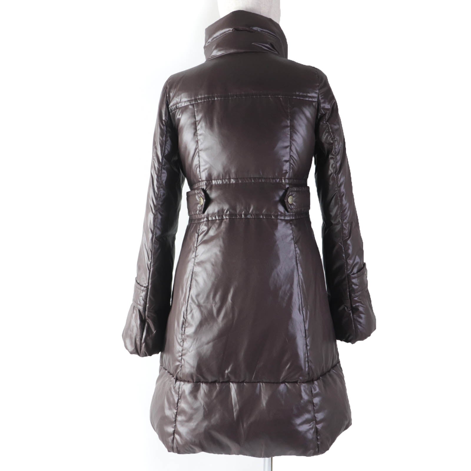 Burberry Nylon Down Coat Brown Women