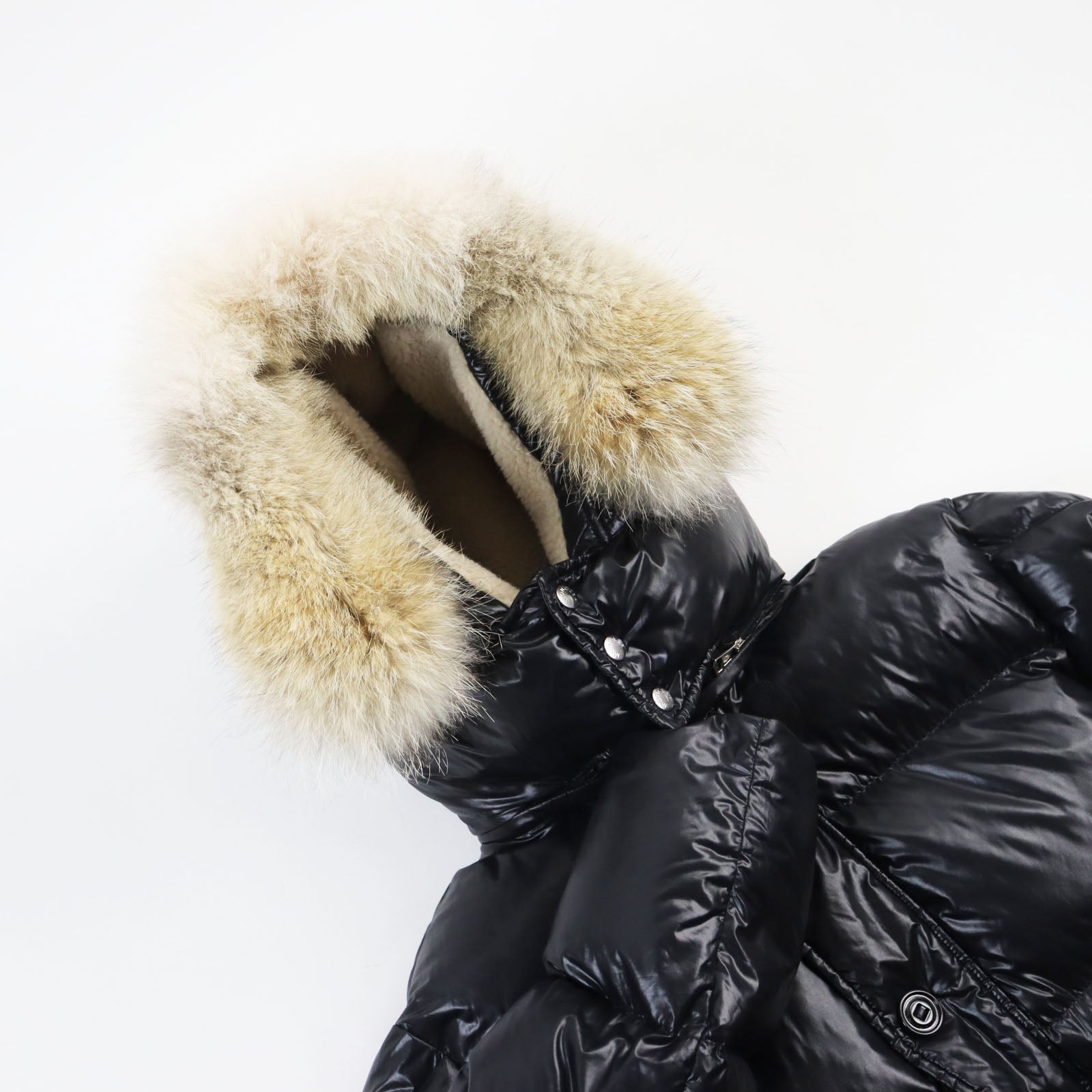 Moncler ARMORICANO Nylon Fur Hooded Jacket