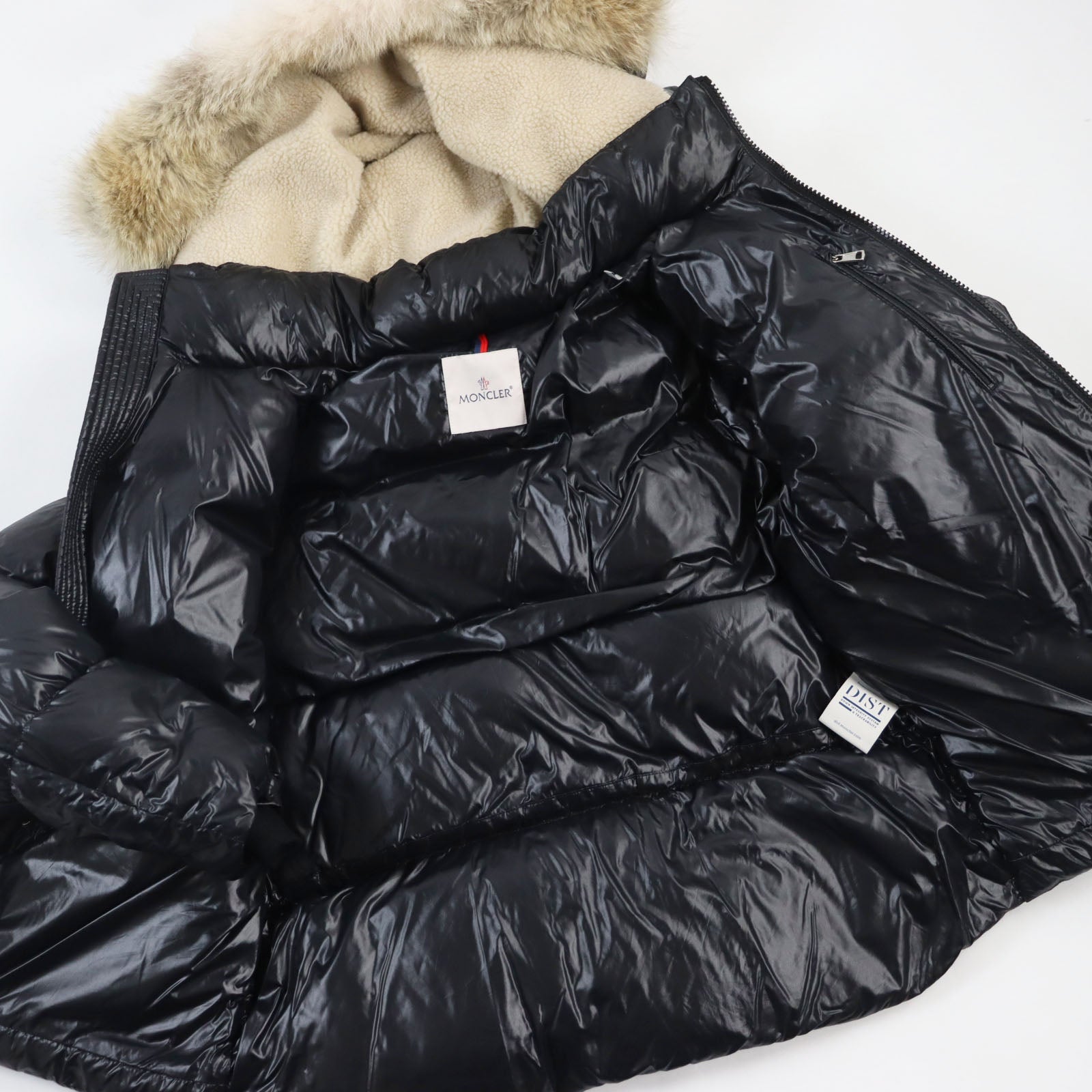 Moncler ARMORICANO Nylon Fur Hooded Jacket