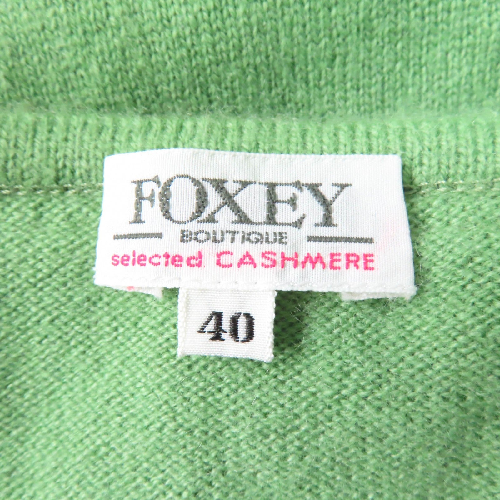 FOXEY Cashmere Sleeveless Top & Cardigan Set