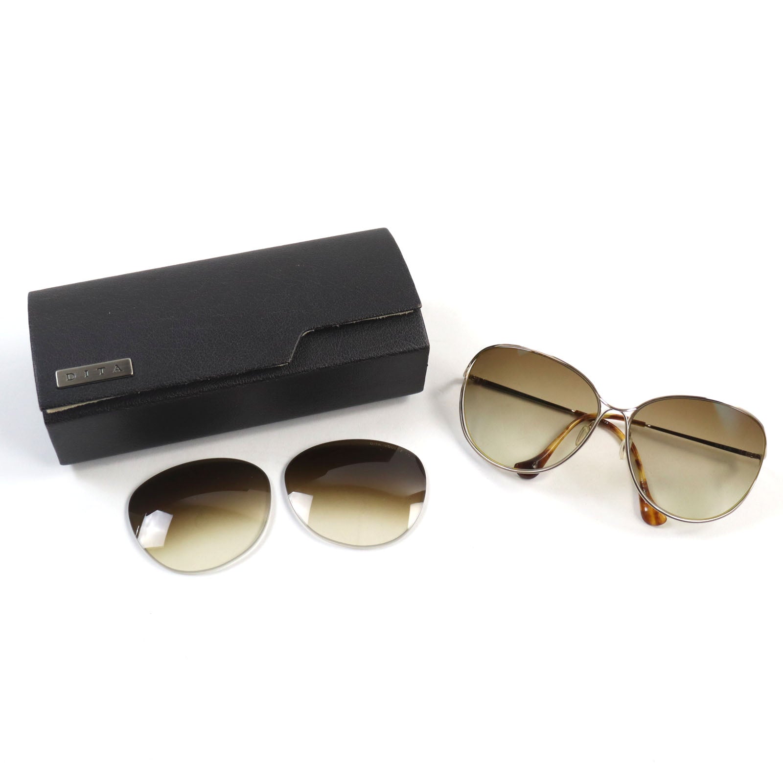 DITA VOULEZ-VOUS Teardrop Sunglasses with Lenses