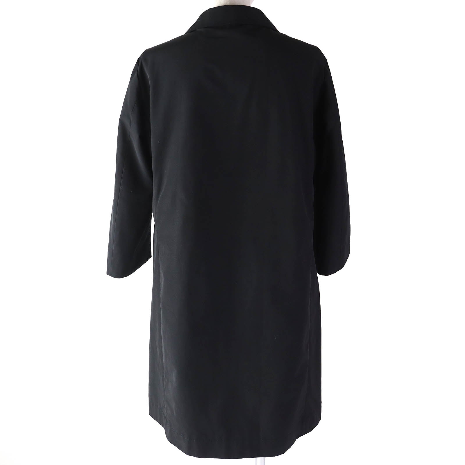 Herno Cotton Polyester Long Spring Coat Black 44