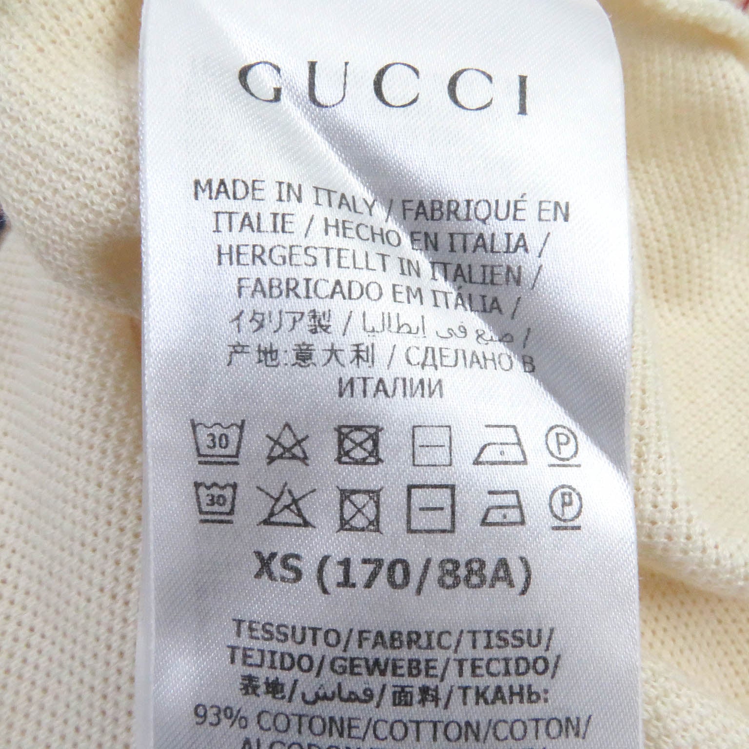 Gucci GG Logo Bee Star Polo Shirt XS