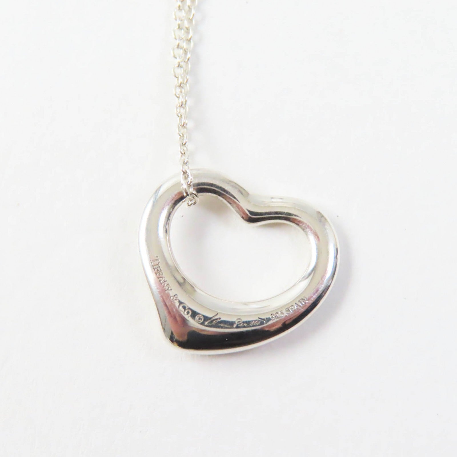 Tiffany & Co Open Heart Necklace AG925 Silver