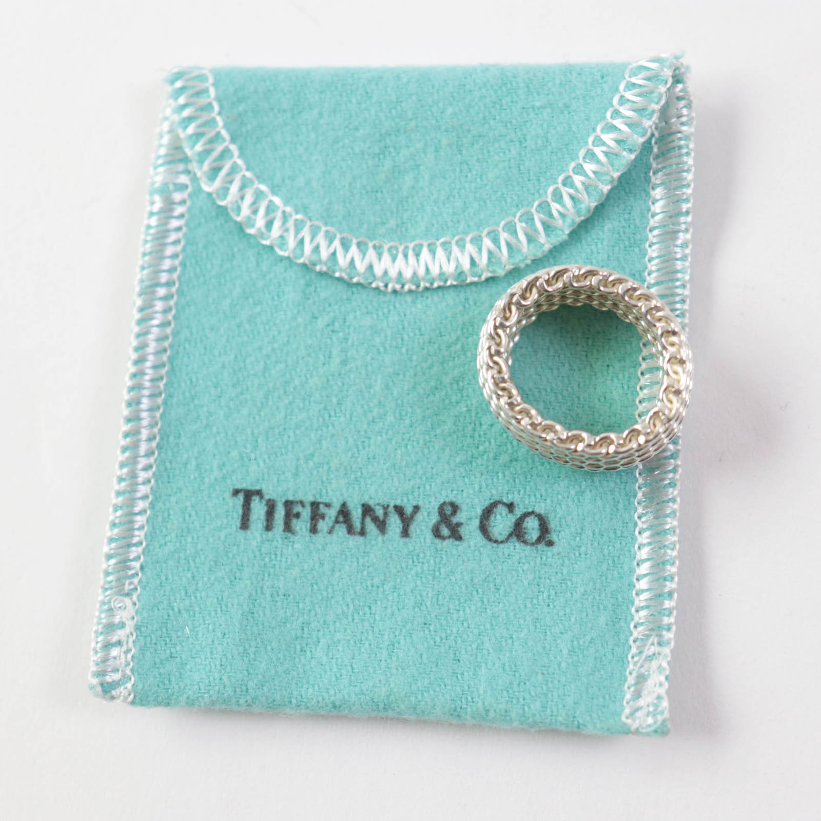 Tiffany & Co AG925 Somerset Mesh Ring