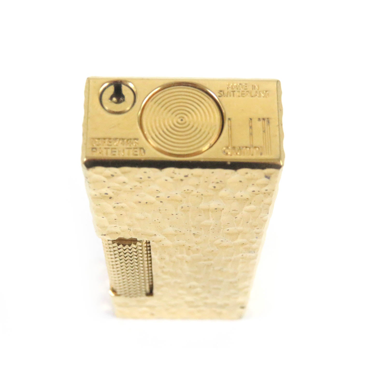 Dunhill Square Roller Lighter Gold Swiss Made