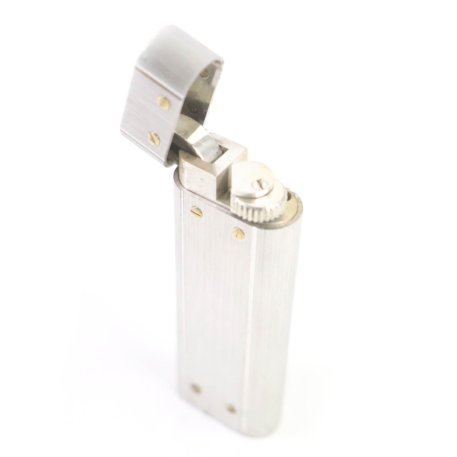 Cartier Santos Roller Gas Lighter Silver