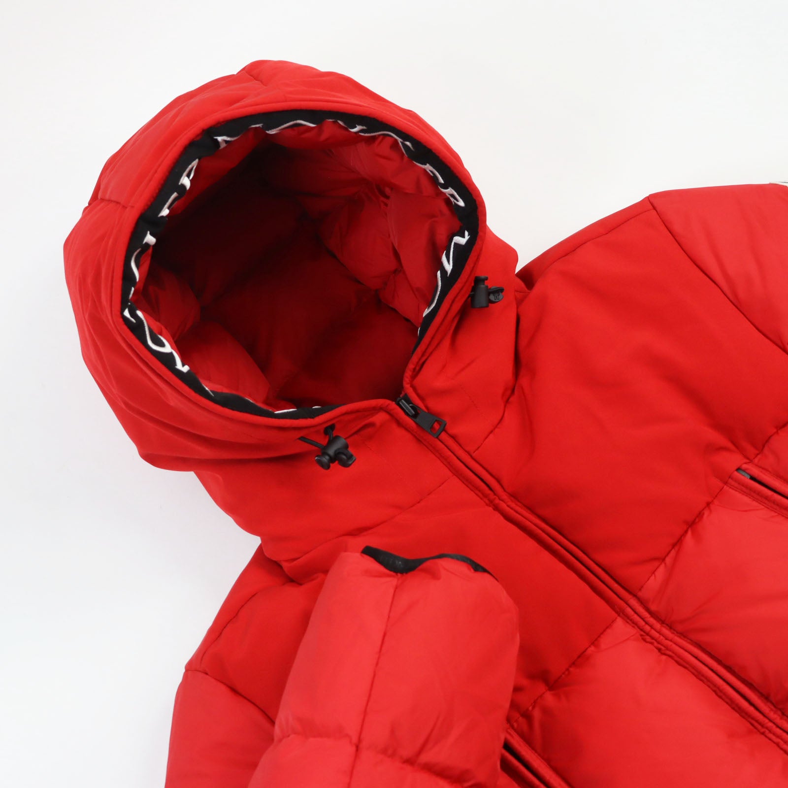 Moncler MONTCLAR Nylon Hooded Down Jacket Red