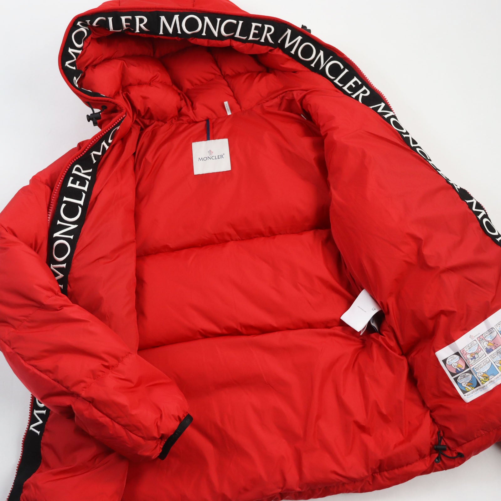 Moncler MONTCLAR Nylon Hooded Down Jacket Red