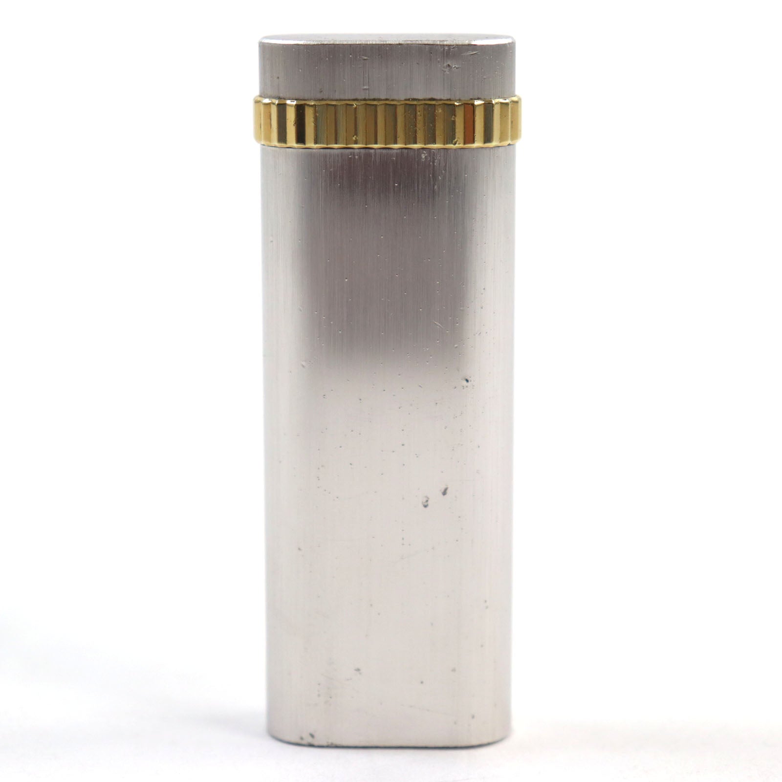 Cartier Silver Gold Oval Roller Lighter