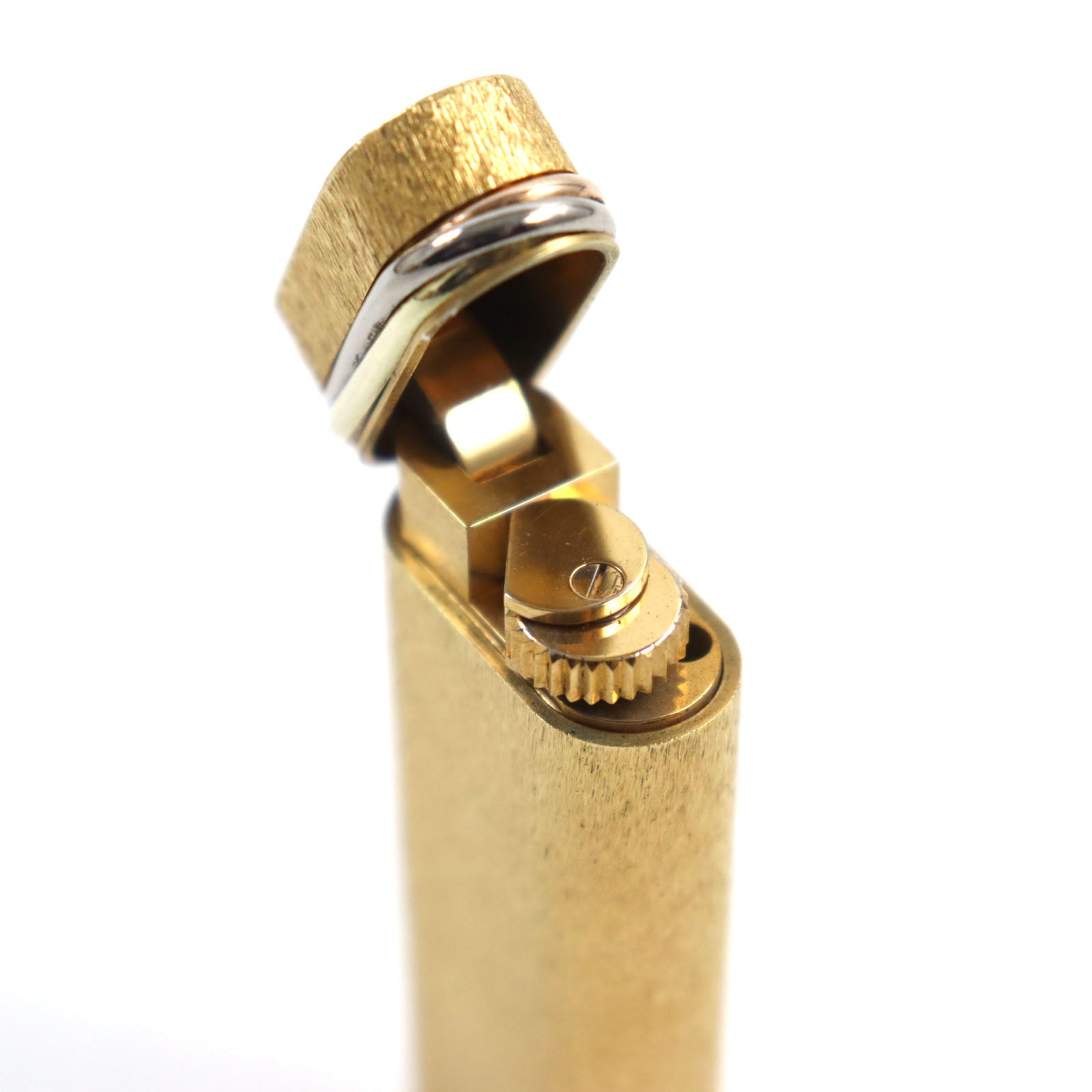 Cartier Trinity Oval Roller Lighter Gold Swiss