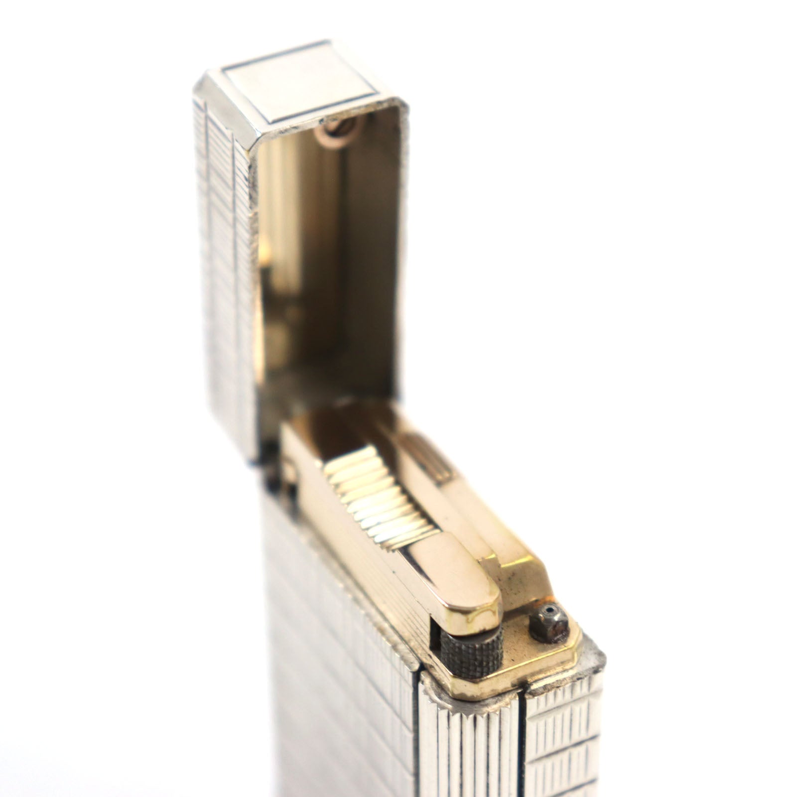 Dupont Line 1 Stripe Roller Lighter Silver