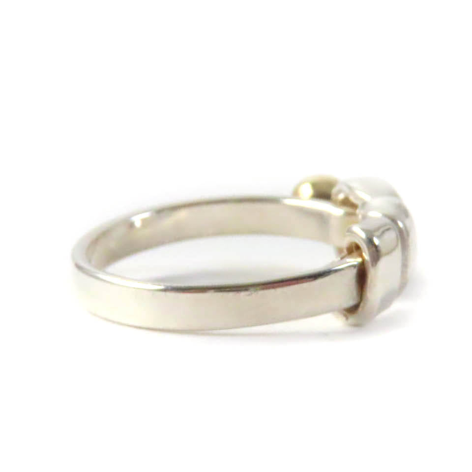 Tiffany & Co Love Knot Ring SV925 750 Silver Gold