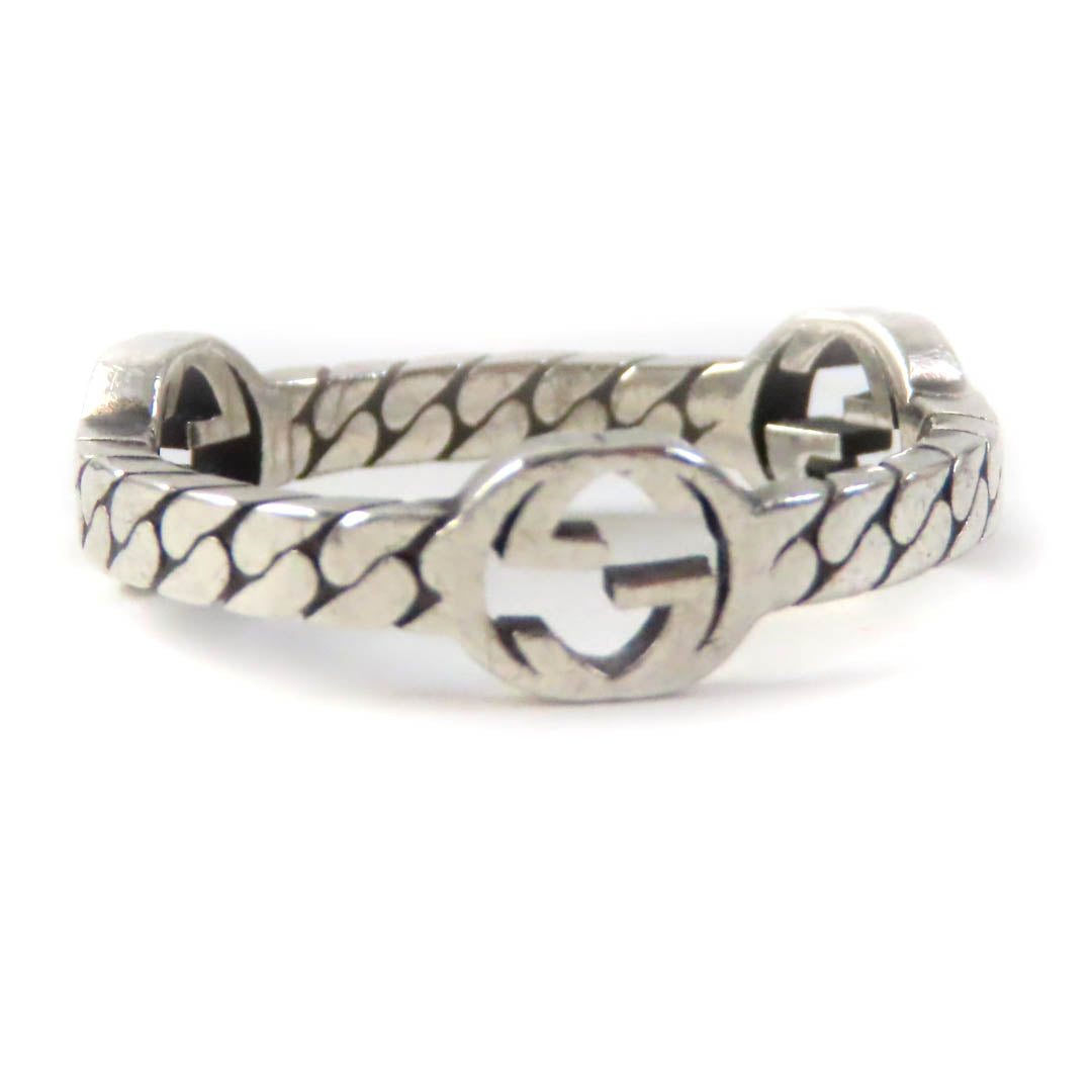 GUCCI Interlocking G Ring AG925 Silver