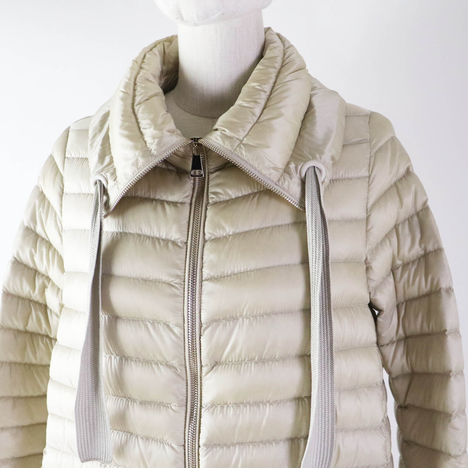 Moncler CITRINELLE Nylon Zip-up Light Down Coat Women