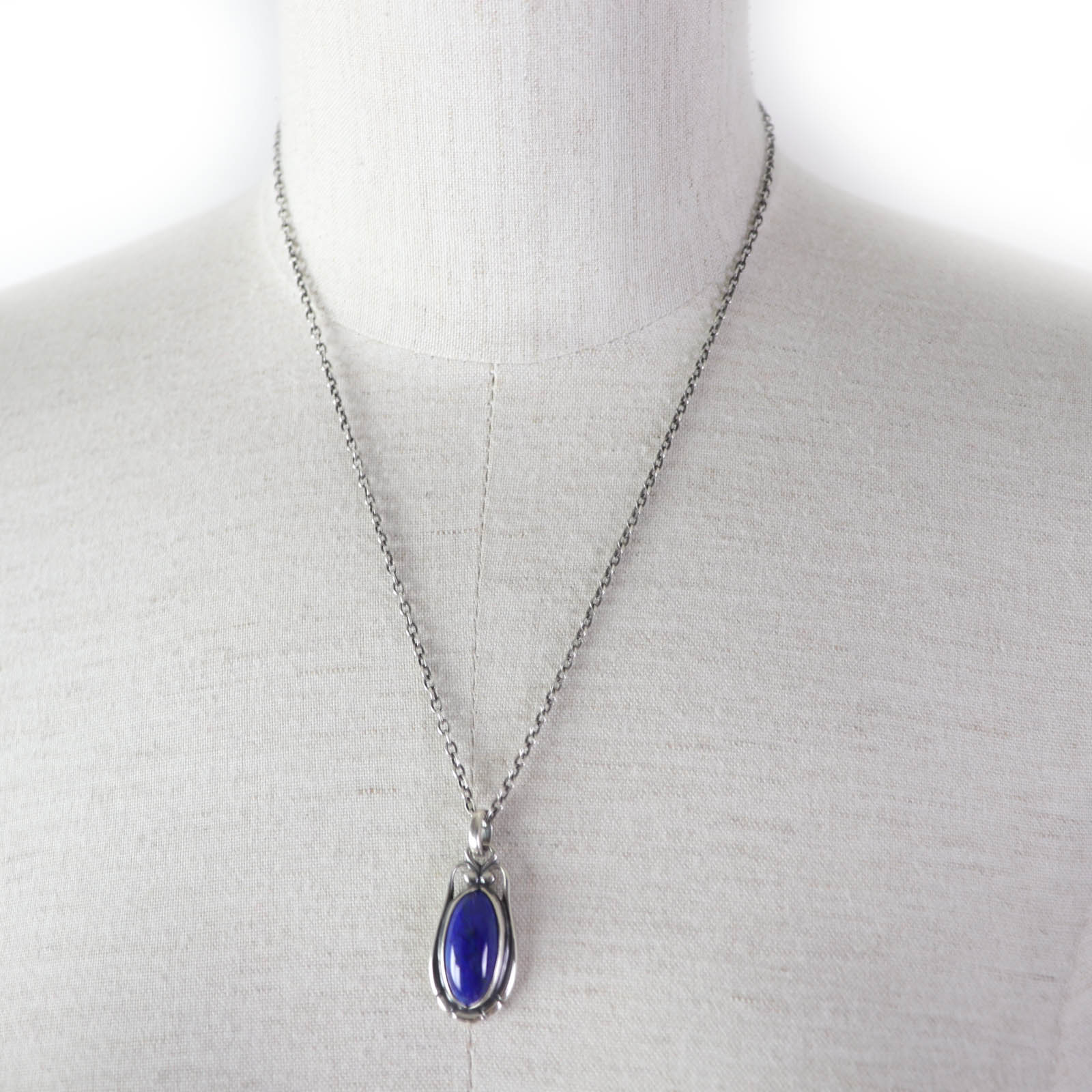 Georg Jensen Lapis Lazuli Necklace SV925 Silver