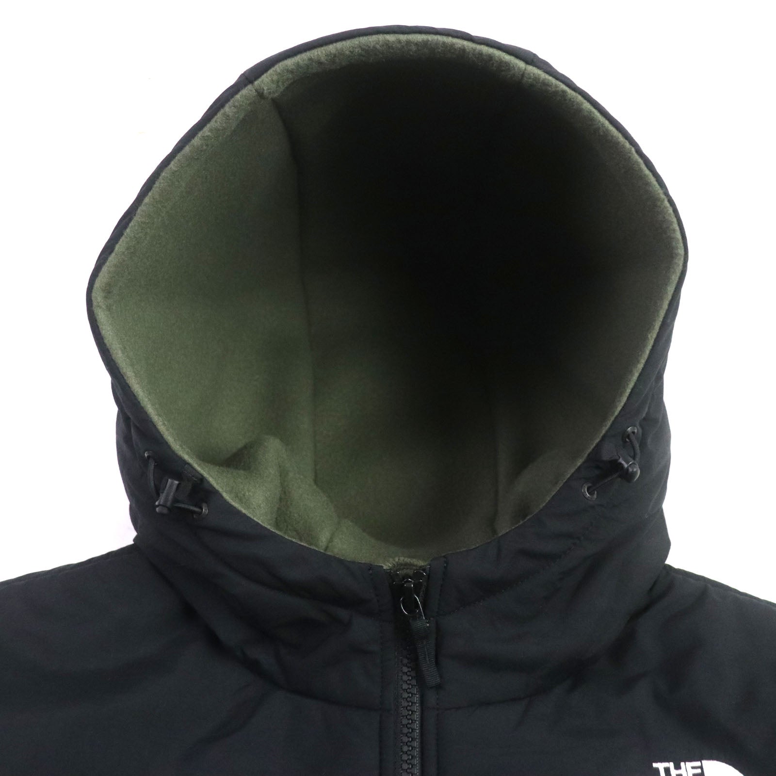 The North Face Denali Hoodie Jacket Khaki Black M