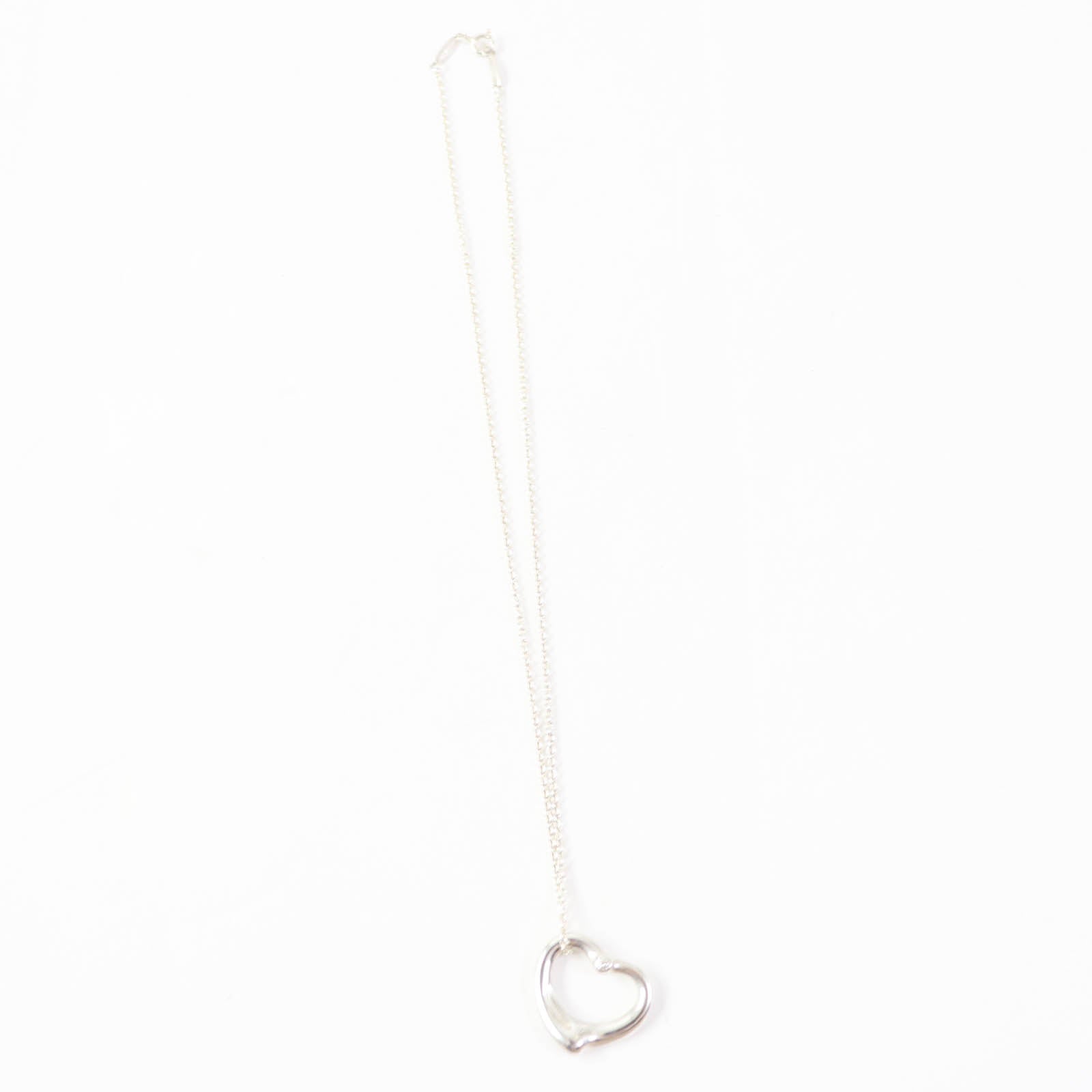 Tiffany & Co Open Heart Necklace AG925 Diamond