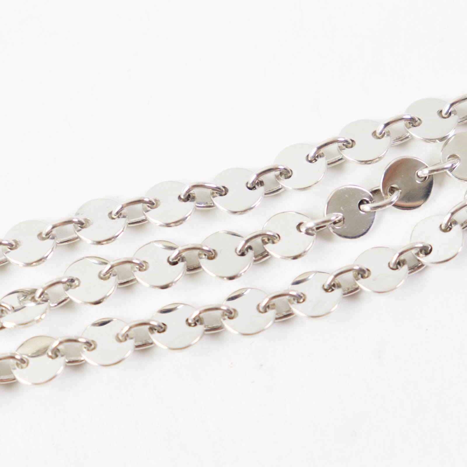 Hermes Confetti 3 Station Silver Bracelet