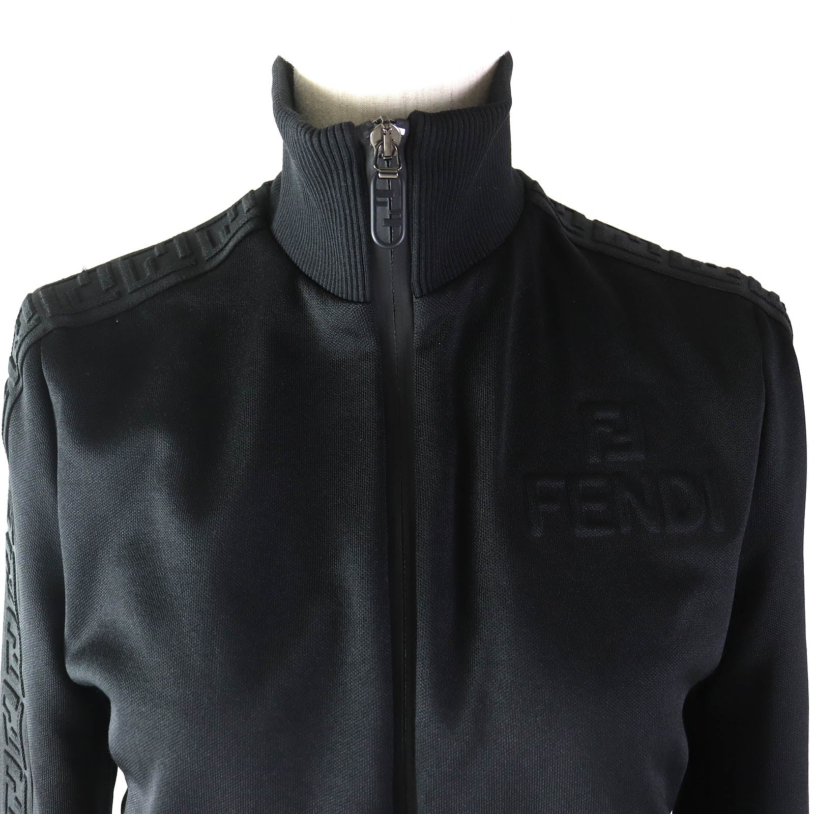 Fendi FF Logo Zucca Track Jacket Black 38