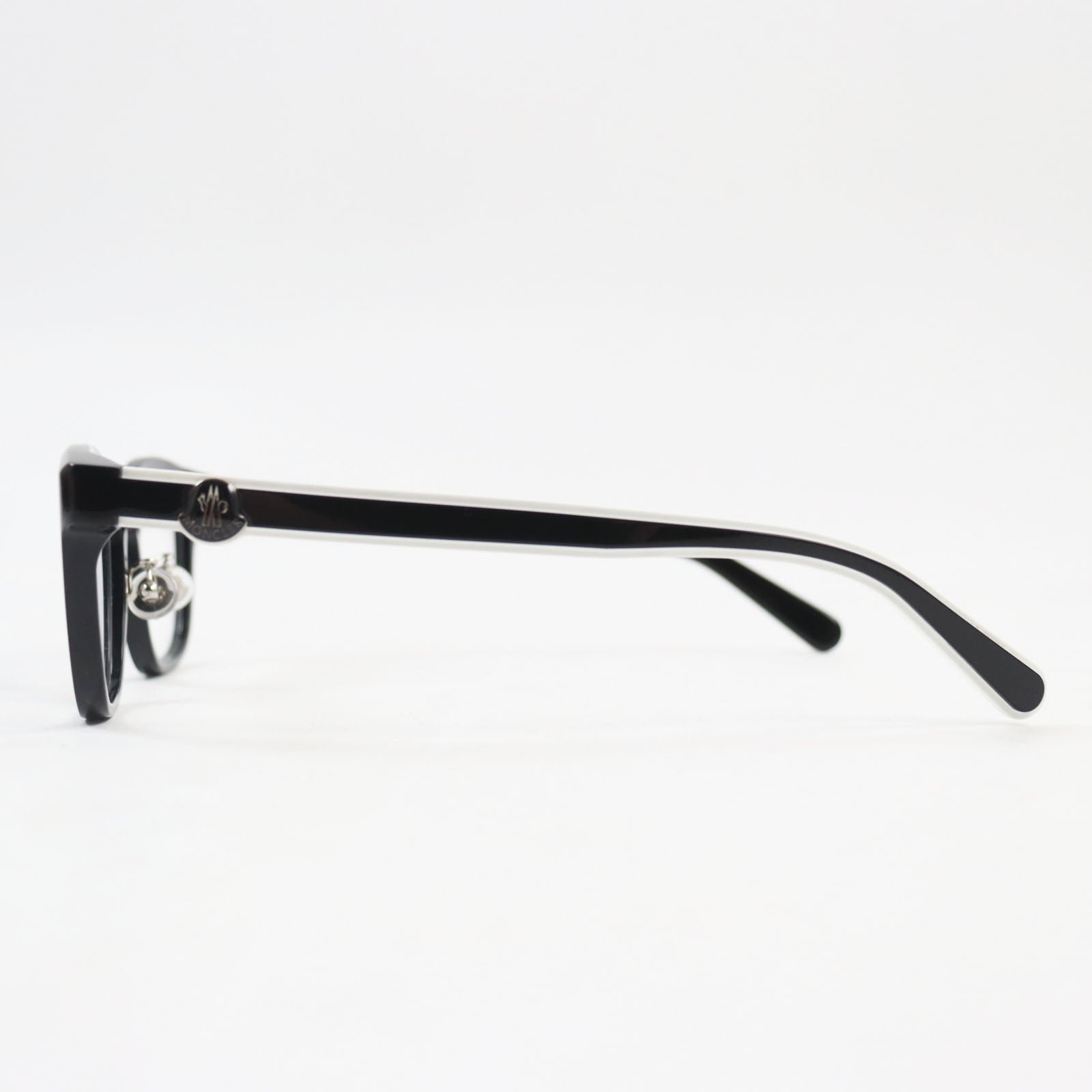 Moncler ML5185 Full Rim Glasses Black White