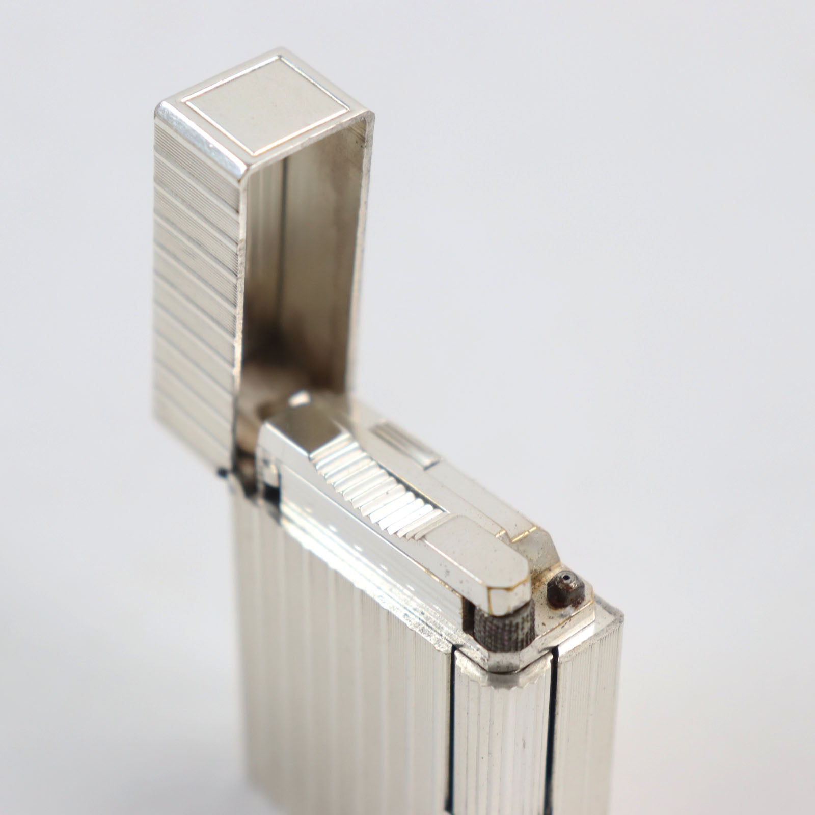 Dupont Line 1 Stripe Roller Lighter Silver