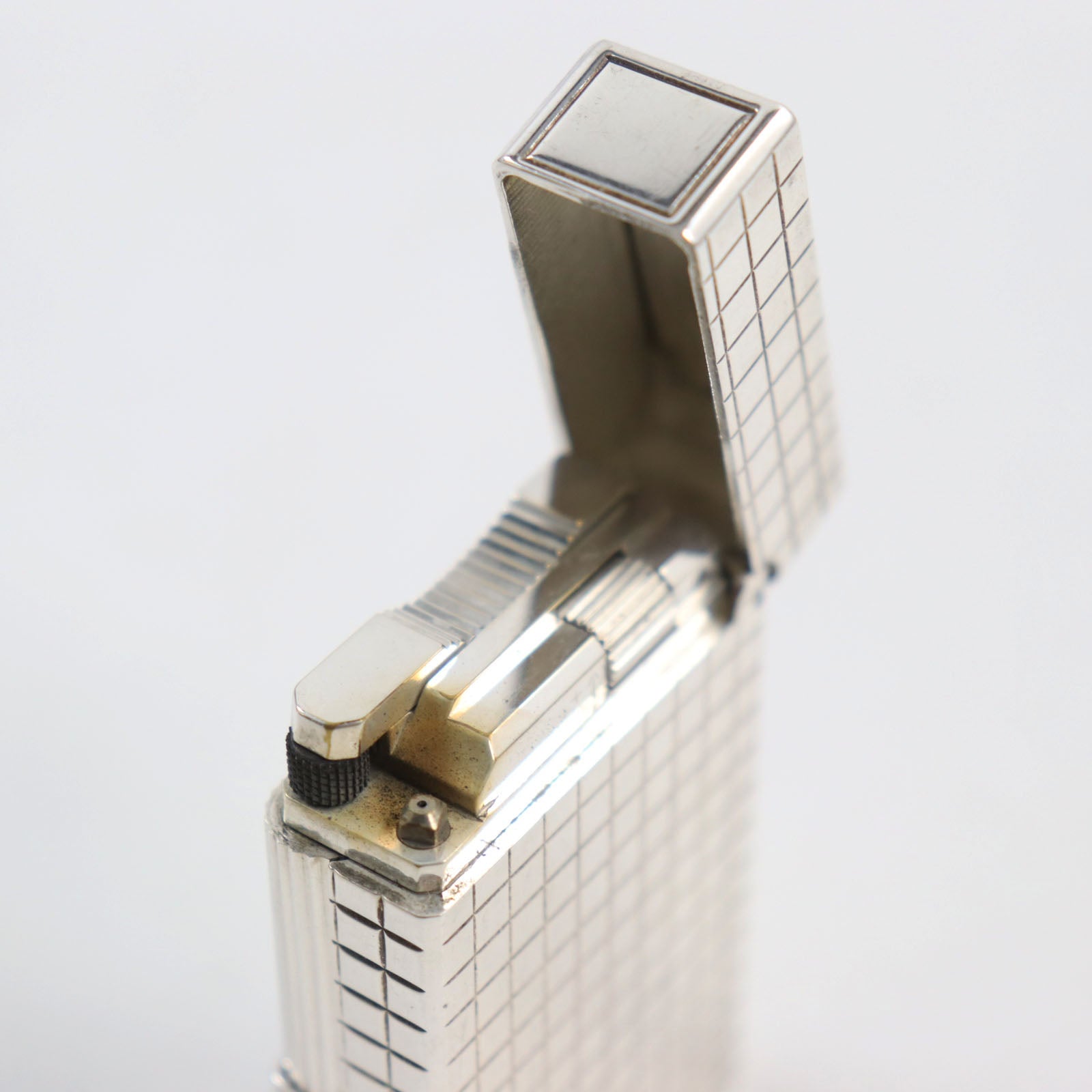 Dupont Line 1 Silver Roller Gas Lighter