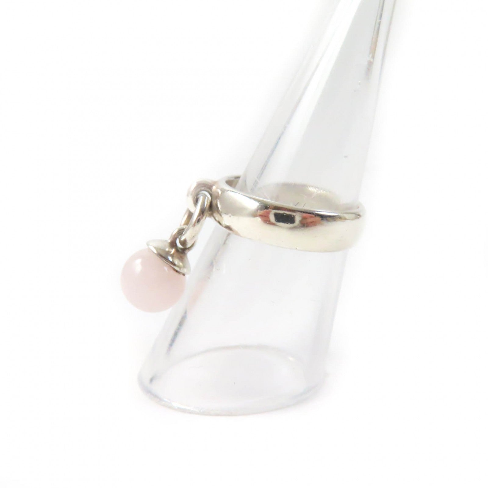 Tiffany & Co Hardware Ball Ring SV925 Rose Quartz