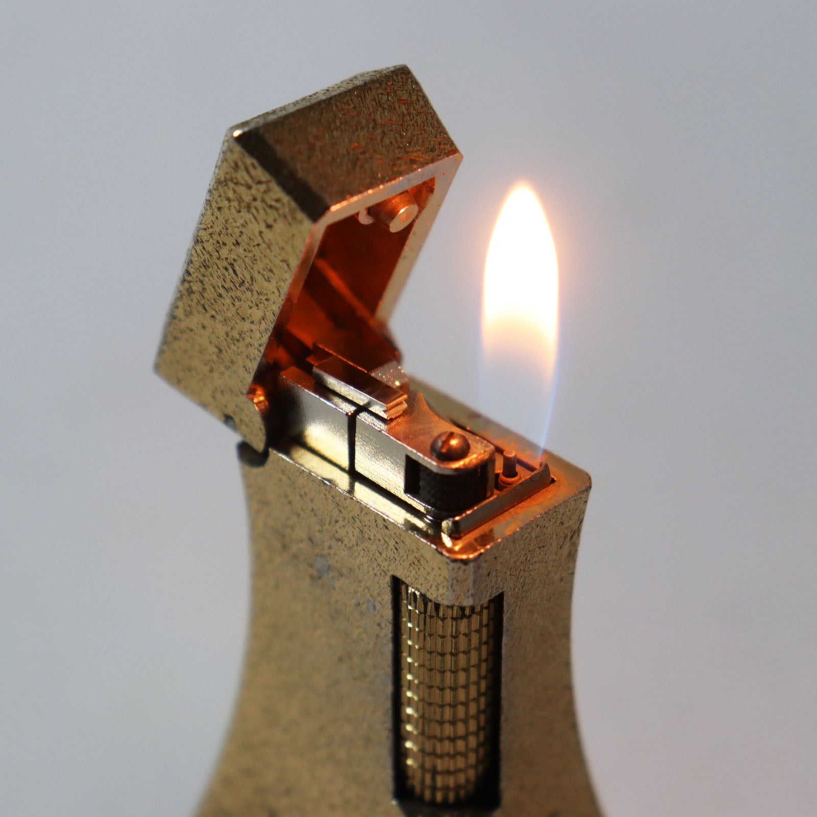 Dunhill Rare Gas Lighter Gold Engraved