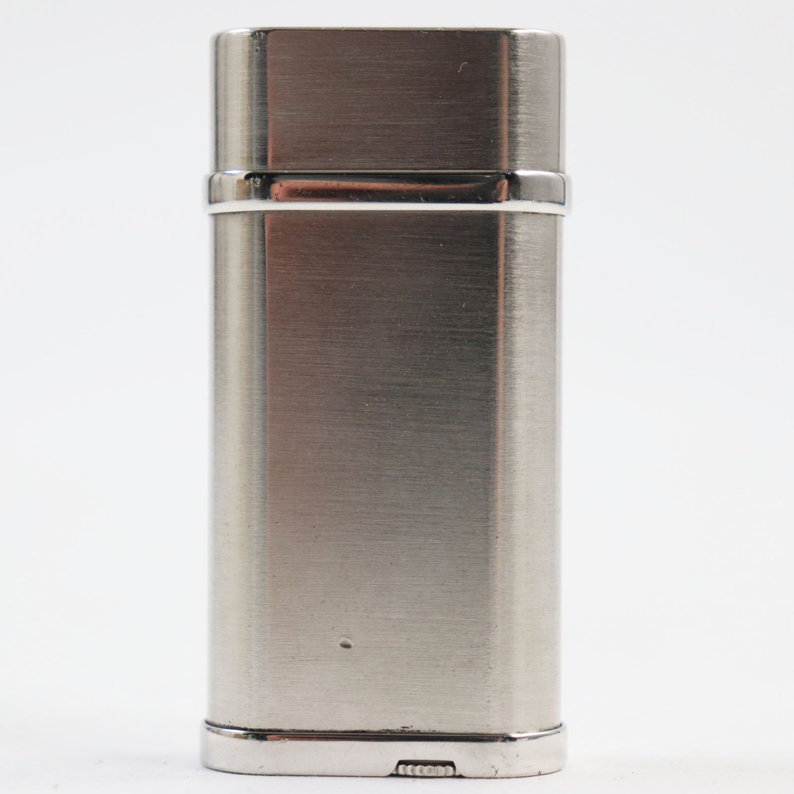 Cartier Silver Godron Logo Gas Lighter