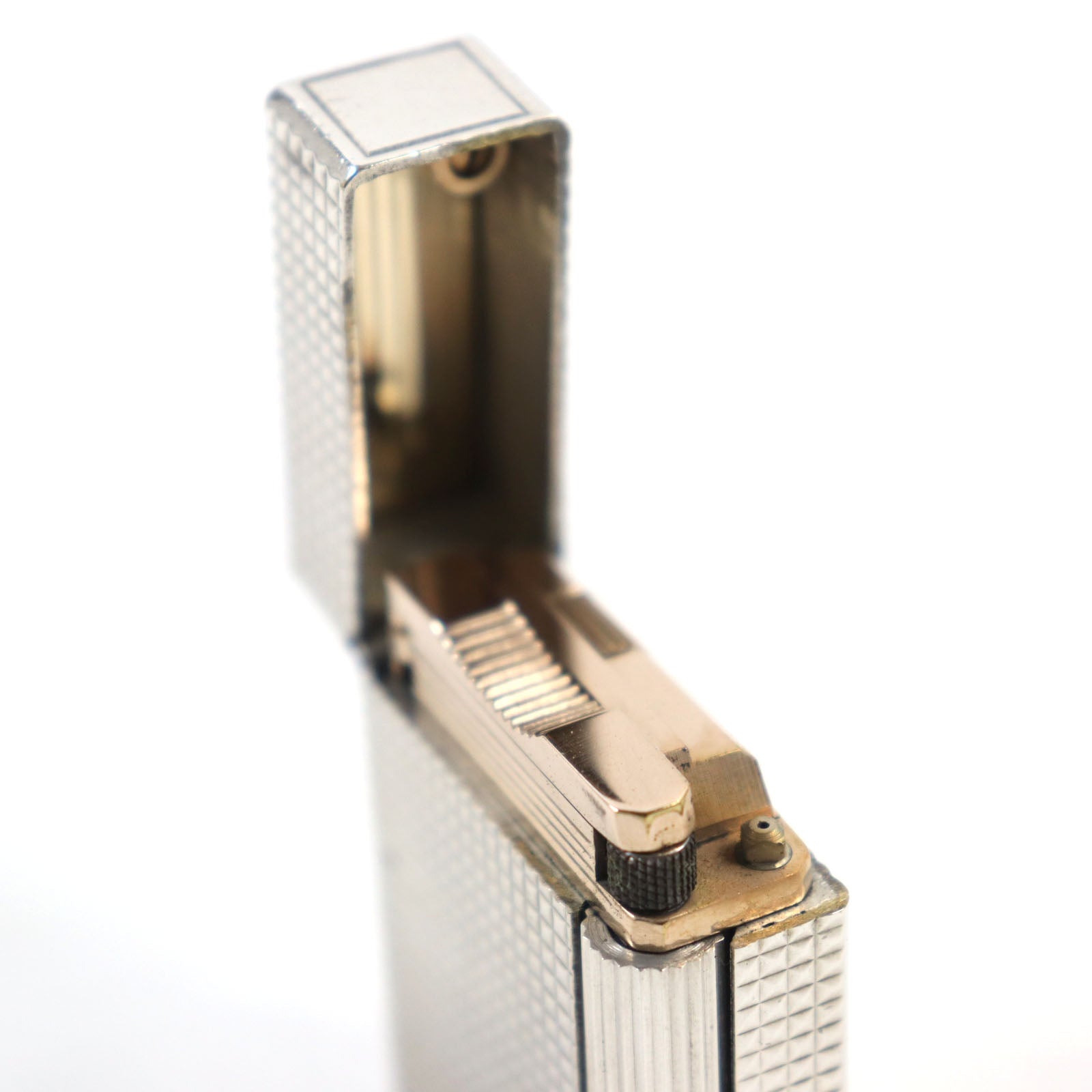 Dupont Diamond Head Roller Lighter Silver