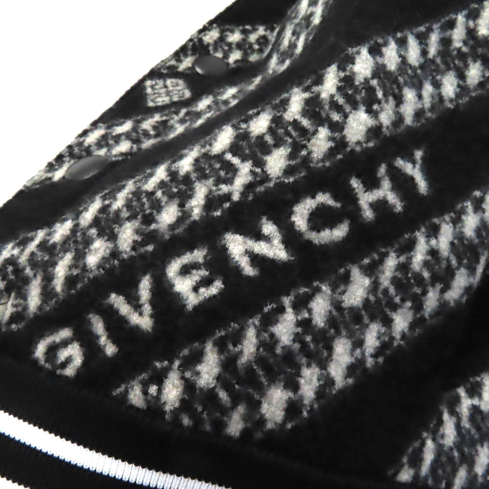 Givenchy Wool Chain Jacquard Bomber Jacket