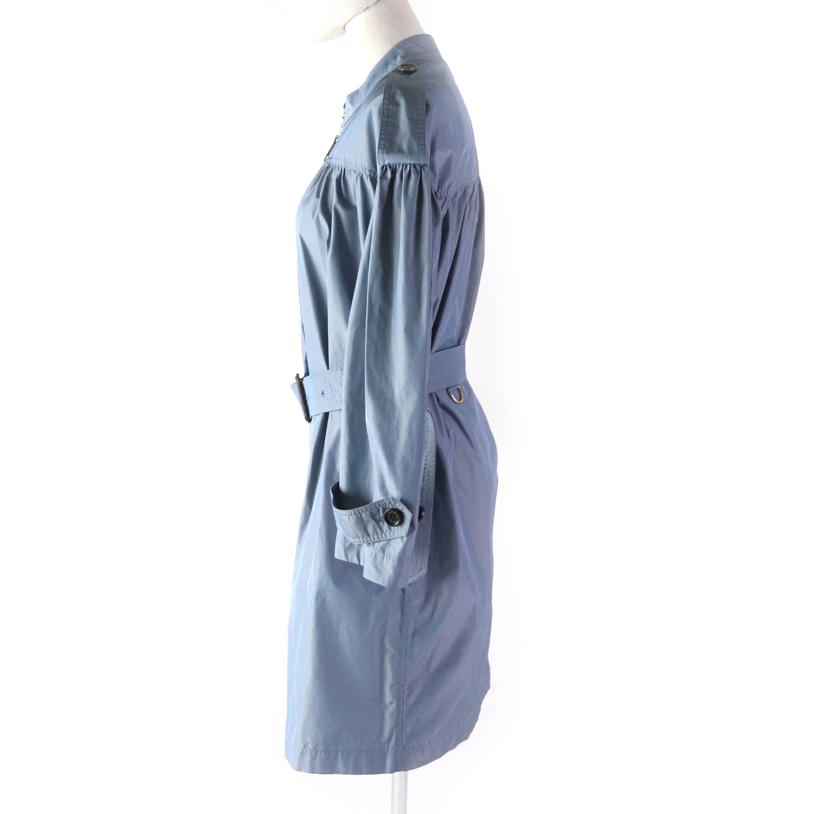 Burberry Polyester Spring Coat Blue Women