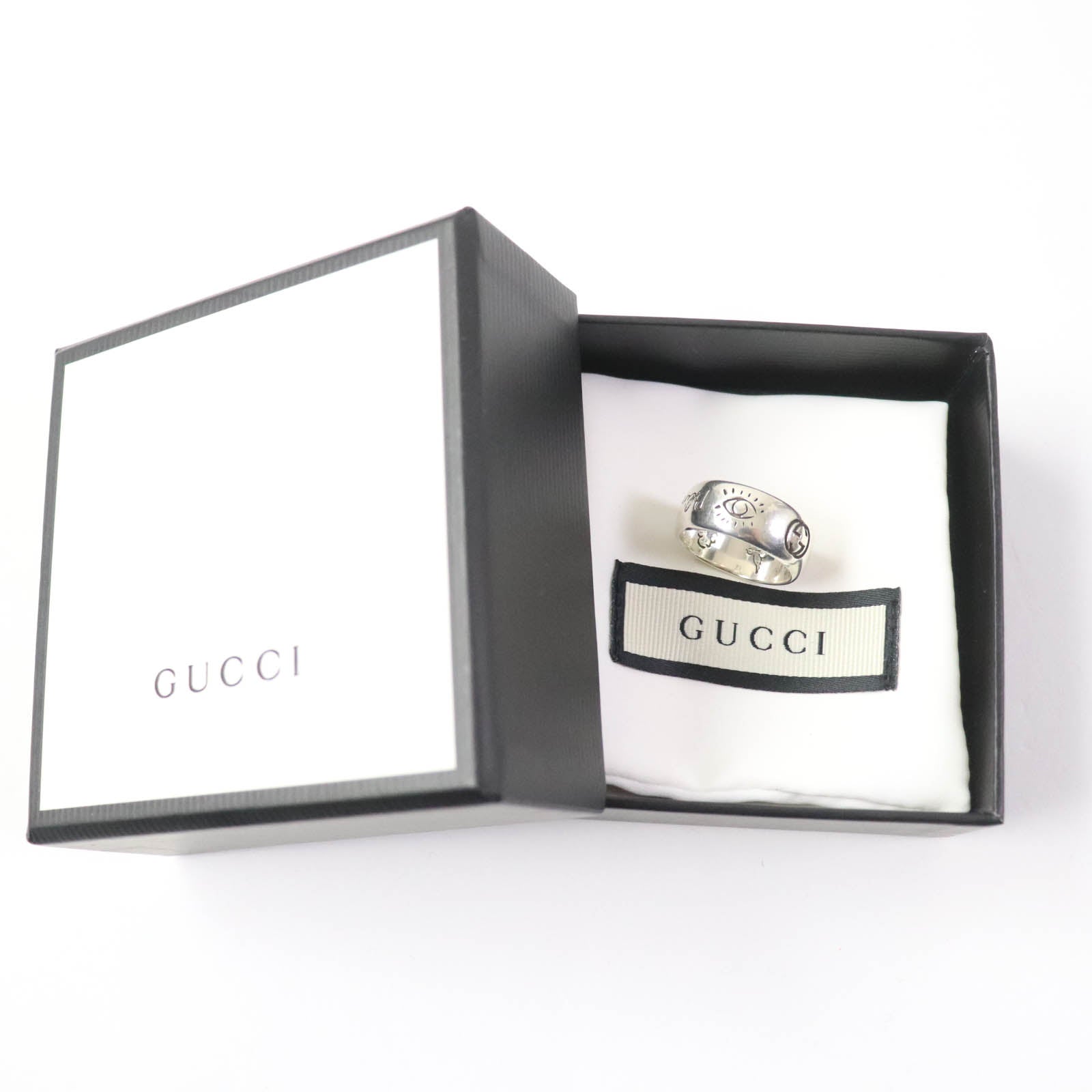 Gucci AG925 Silver Ring Blind for Love