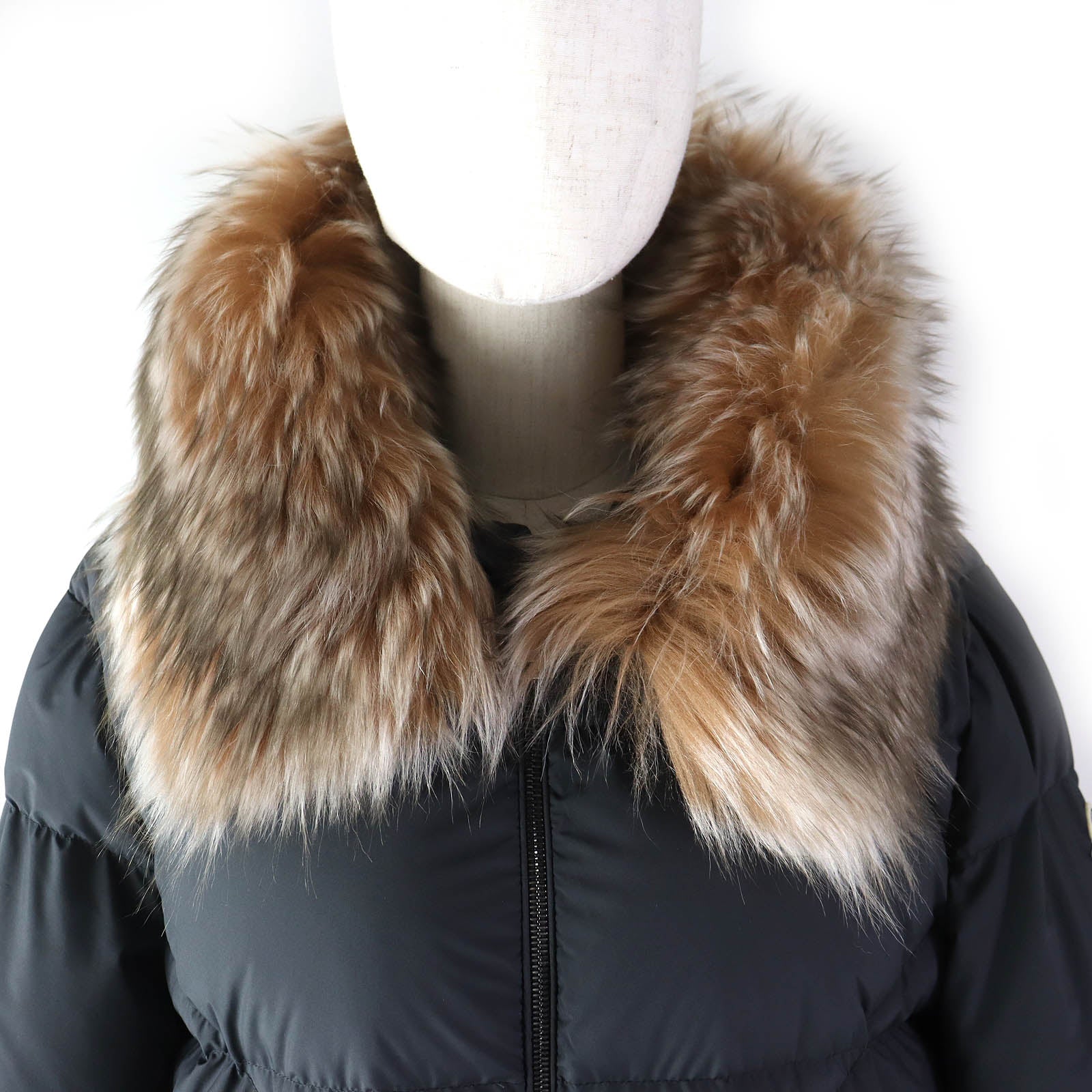 Moncler BUSARD Down Coat with Fur Hood