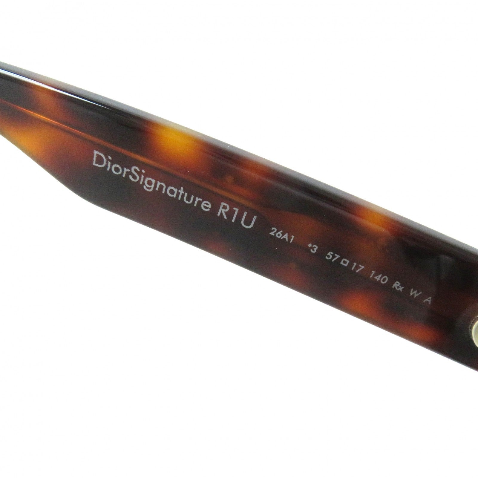 DiorSignature R1U Logo Sunglasses Brown Tortoiseshell