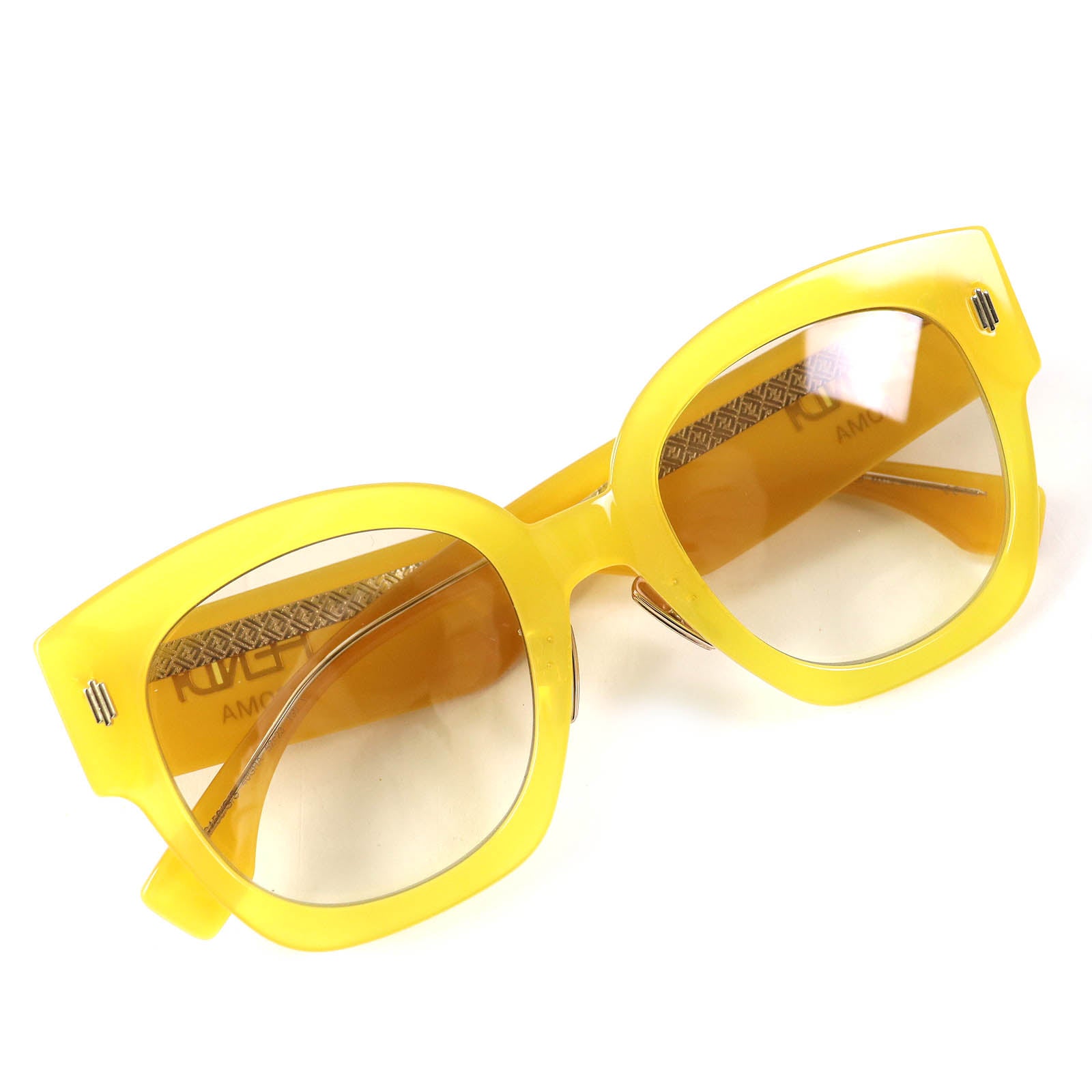 Fendi FF0458 Square Sunglasses Yellow