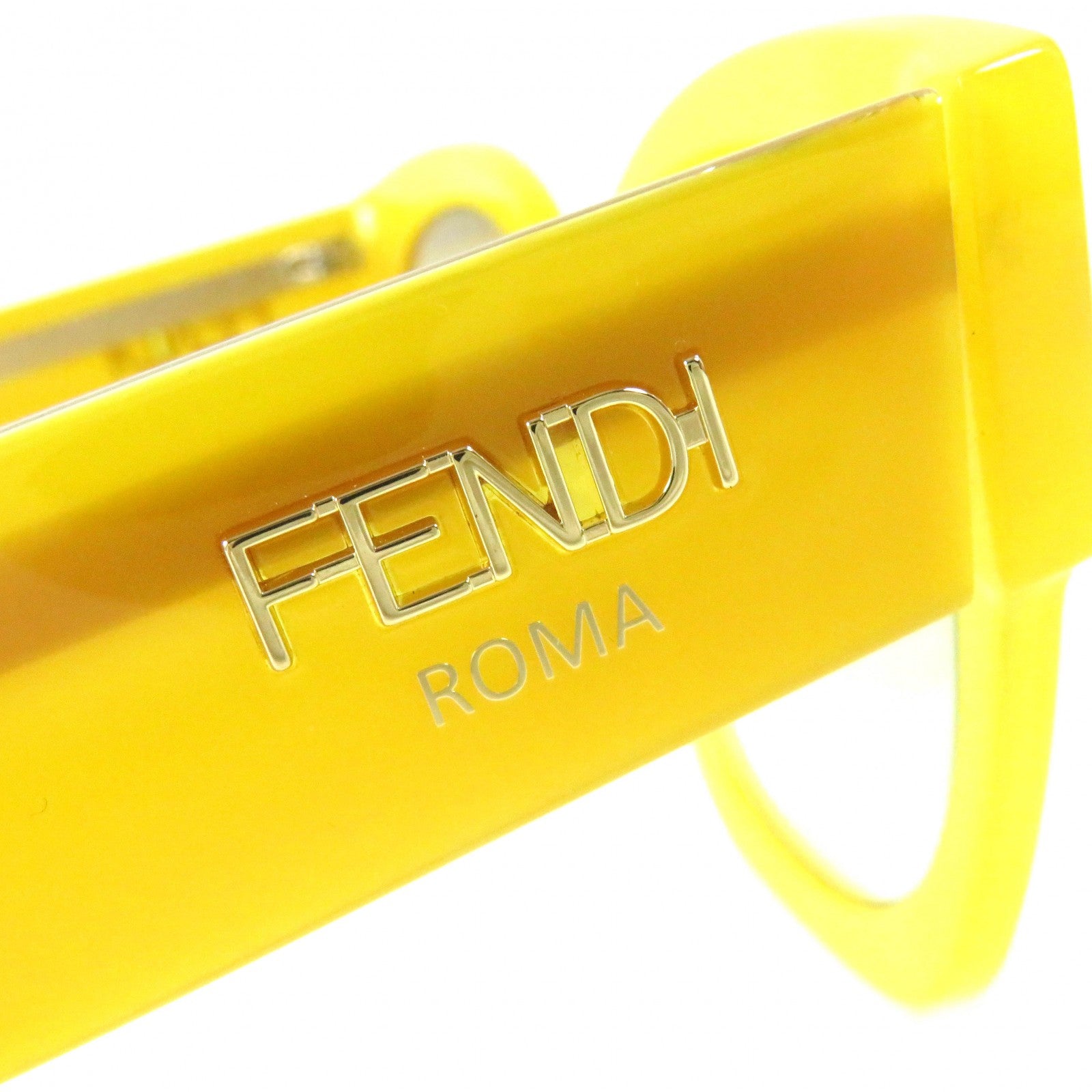 Fendi FF0458 Square Sunglasses Yellow