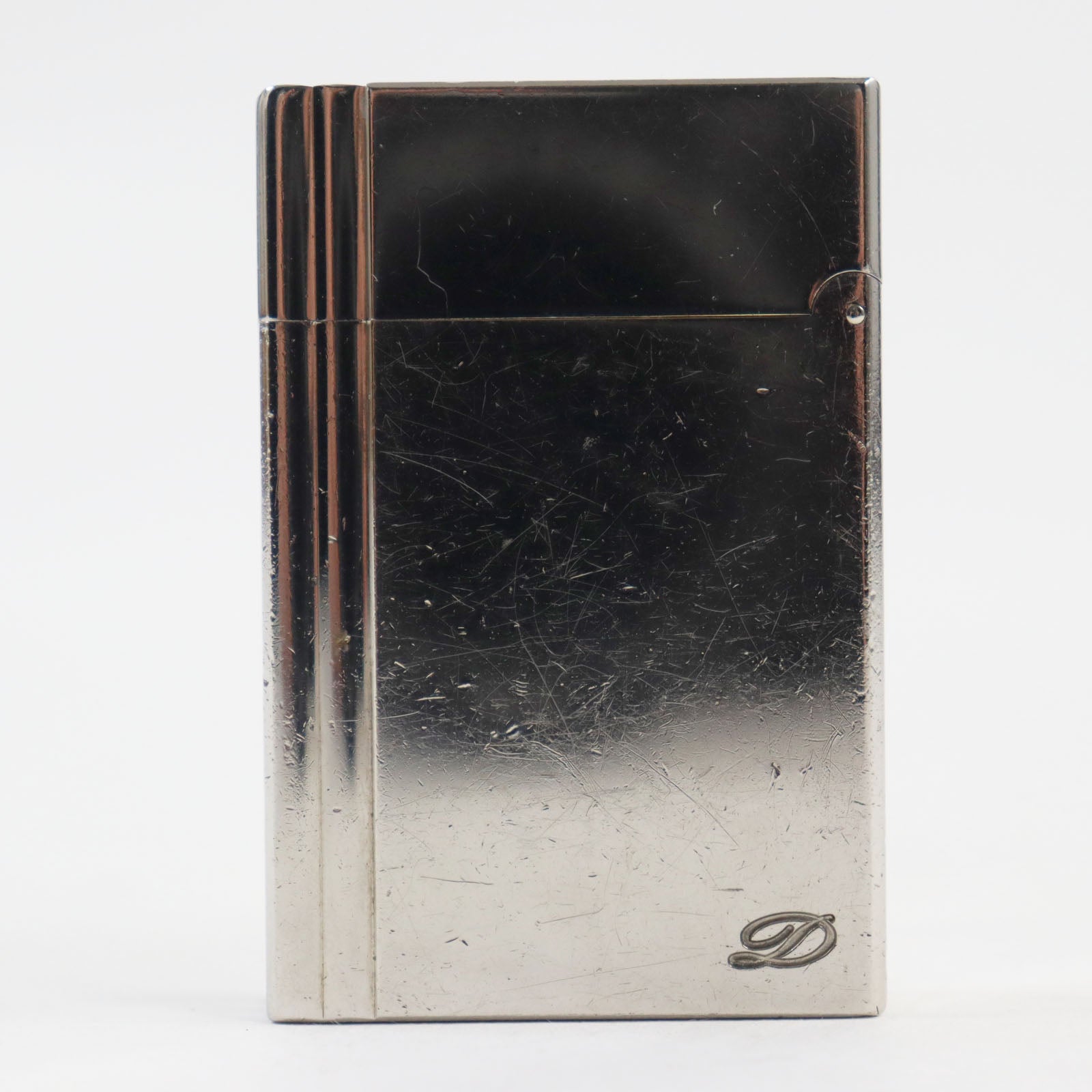 Dupont Gatsby Silver Gold Roller Gas Lighter