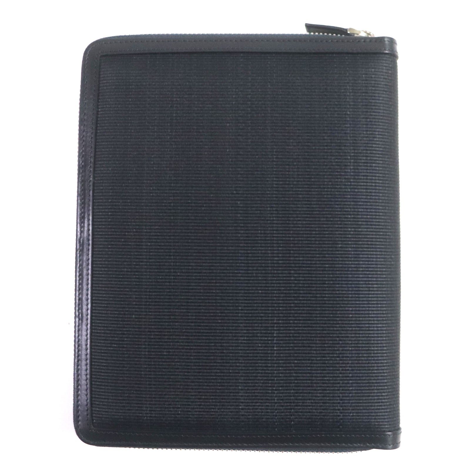 Horsehair Leather Notebook Cover Navy