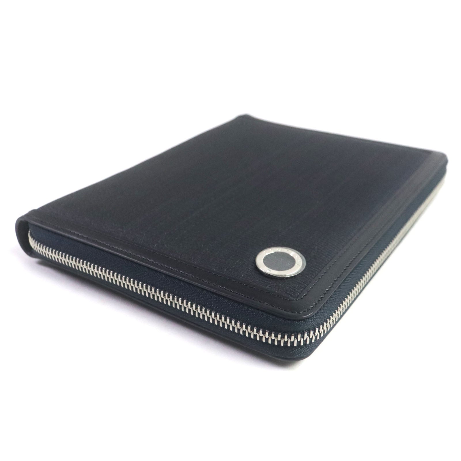 Horsehair Leather Notebook Cover Navy