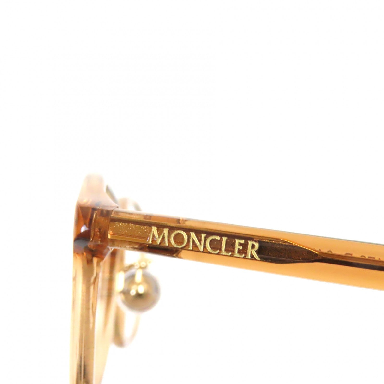 Moncler Wellington Logo Glasses Eyewear Brown