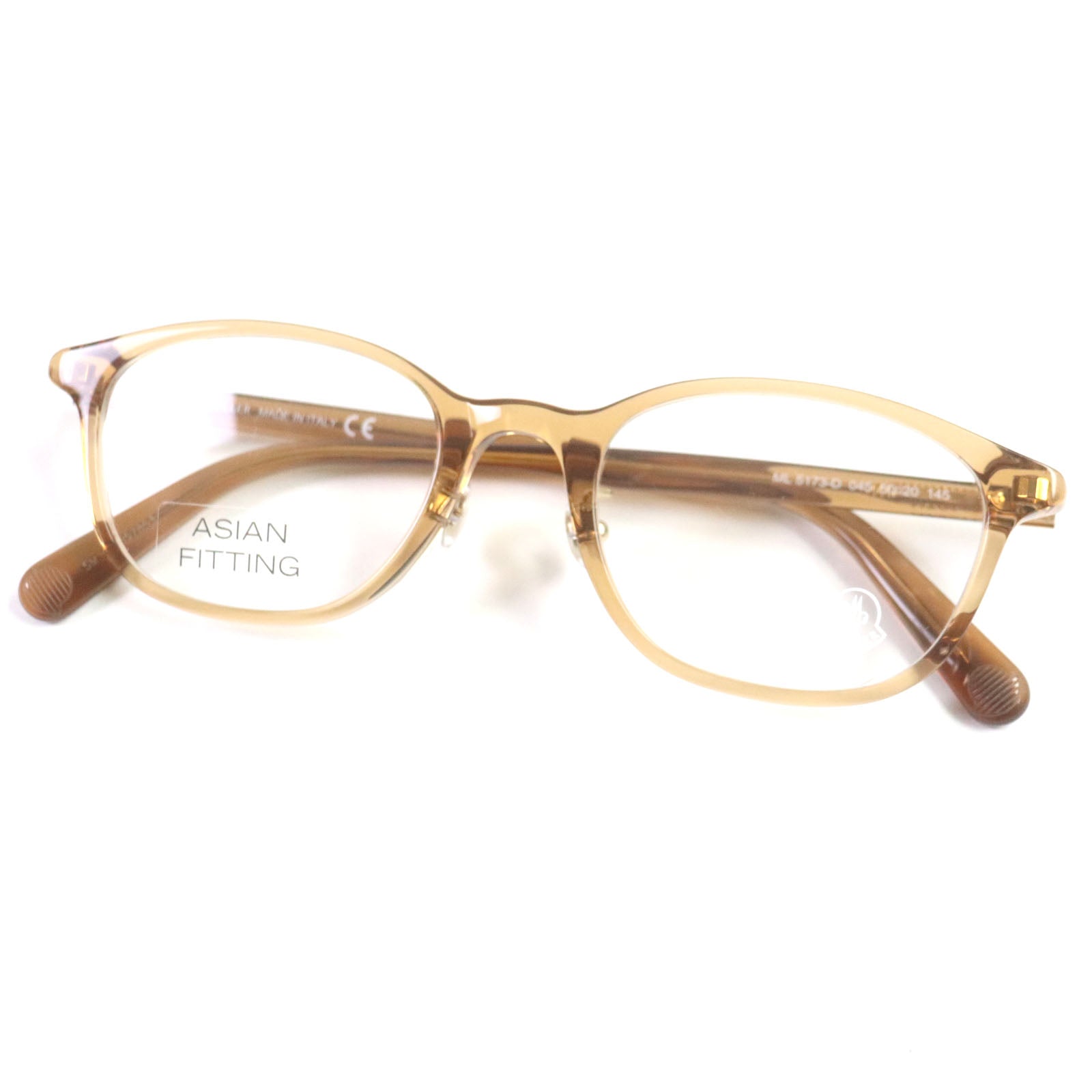 Moncler Wellington Logo Glasses Eyewear Brown