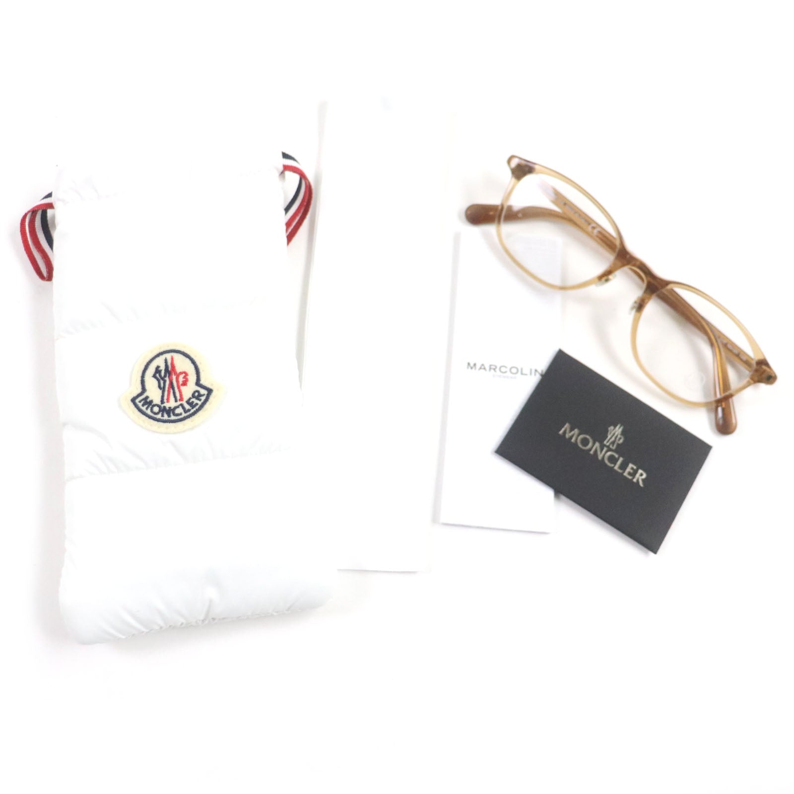 Moncler Wellington Logo Glasses Eyewear Brown